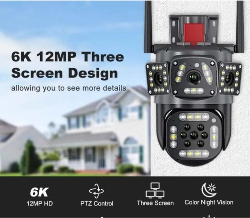 Super Camera de supraveghere 6k 360° WiiFii