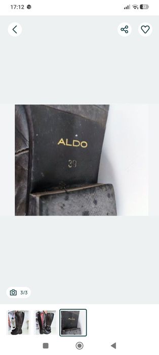 Cizme piele naturala Aldo 39