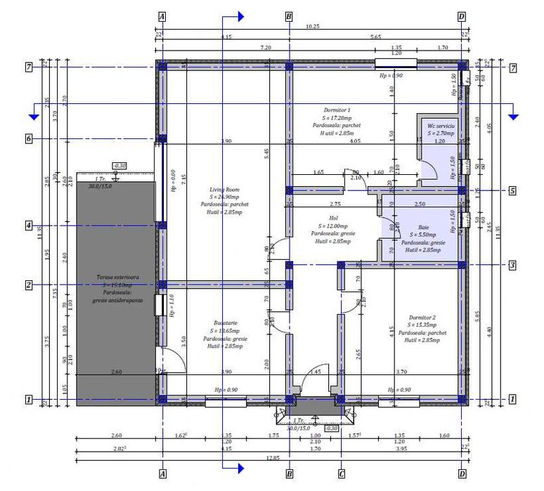 Cumpana, vand casa la sol, la intrarea localitatii pe stanga