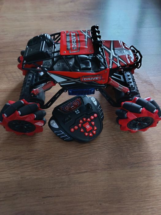 automobil de teren cu telecomandă Lean Toys, modelul R/C 1:14 de culoare roșie