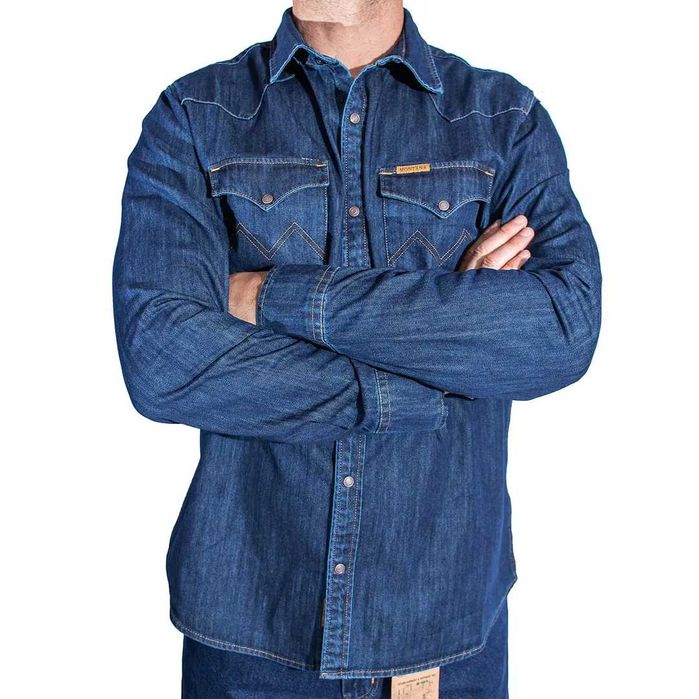 Джинсовая рубашка "Wrangler", "Levis" & "Montana"
