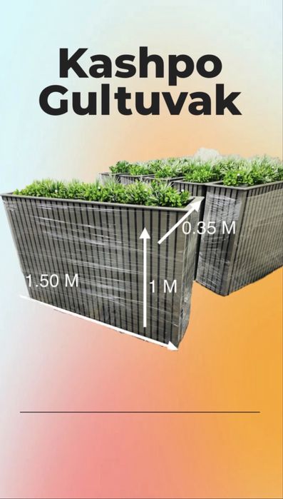 Kashpo Premium DPK dan yasalgan.