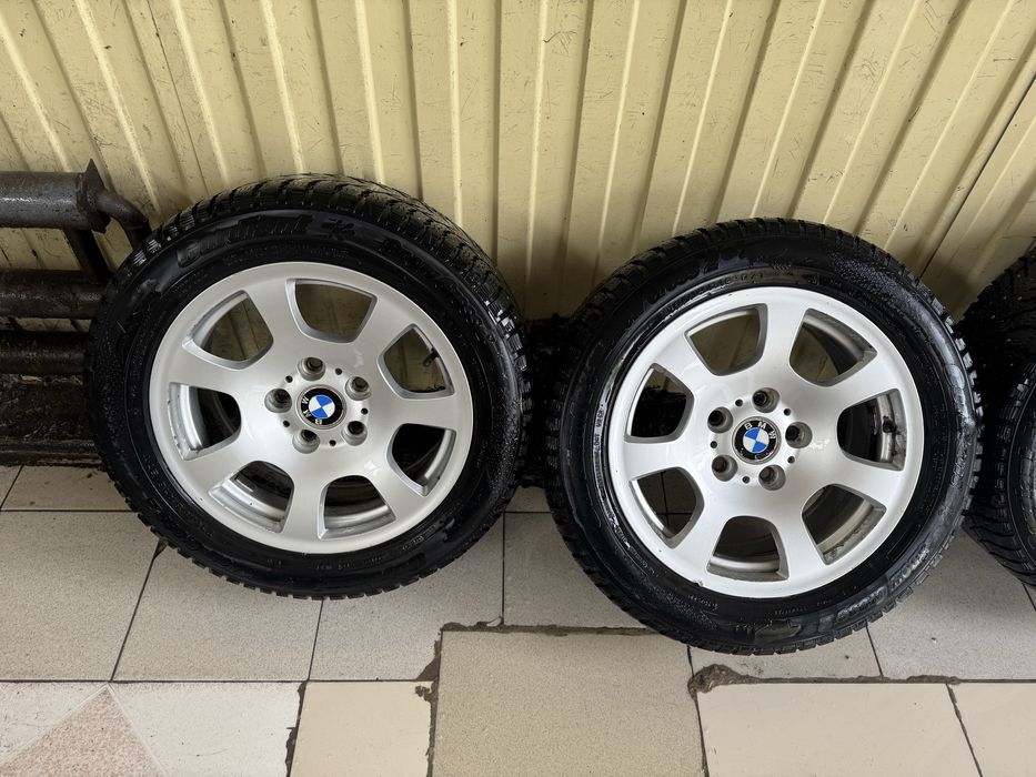 Диски с резиной bmw 134 стиль на зиме e39 e34 e36 e46 e38