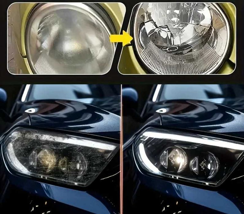 Паста за възстановяване на фарове – премахва пожълтяване и драскотини