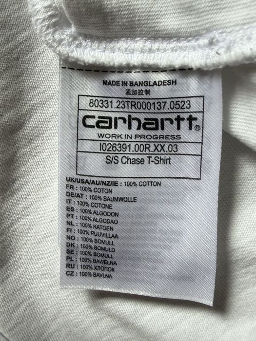 Carhartt WIP мъжка тениска с бродирано шогобL