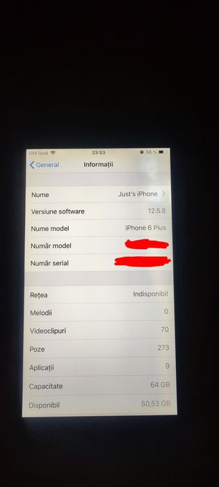 Vând sau schimb iPhone 6 plus