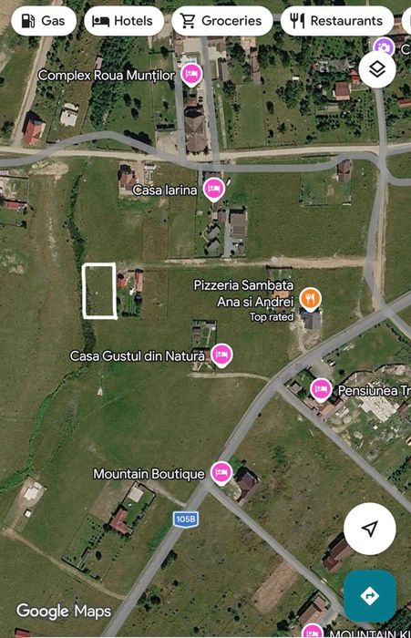 Teren intravilan 10 ari - Statiunea Climaterica Sambata - langa Pizzeria Ana si Andrei