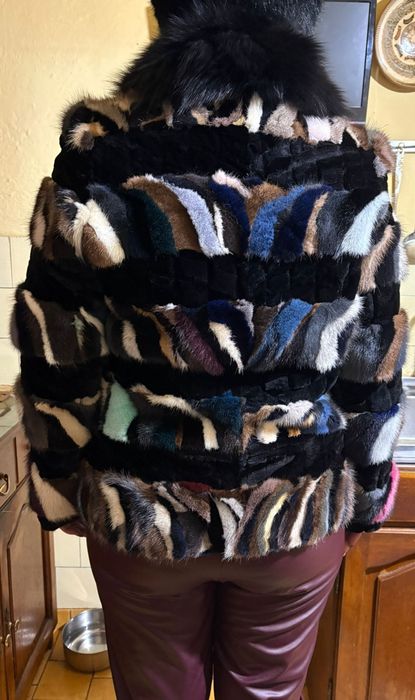 Haine deosebite,de blană , nurcă ( vizon) cu chinchila si cu vulpe