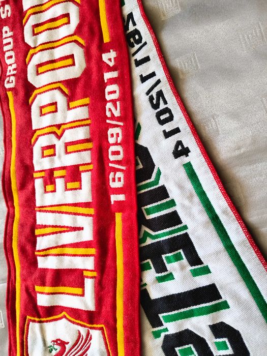 Колекционерски шал Лудогорец - Ливърпул ФК, 26.11.2014 г