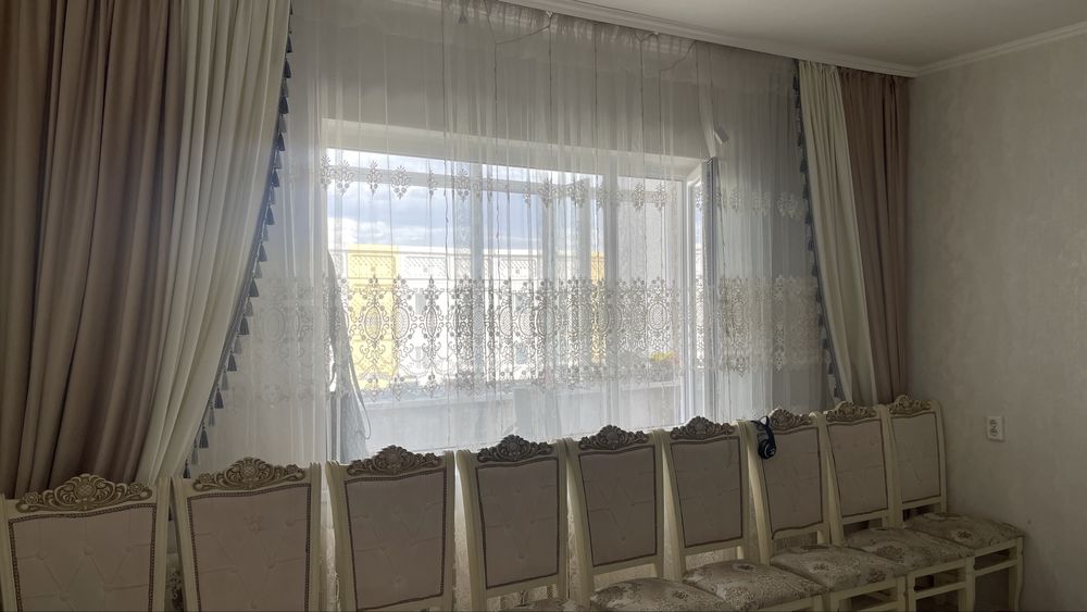 Комплект тюль + шторы