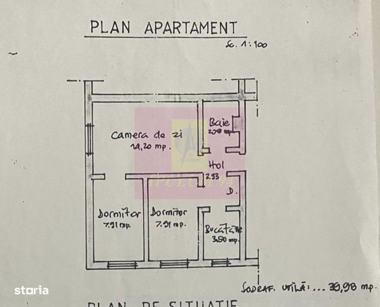 Apartament 3 camere de vanzare in Campina