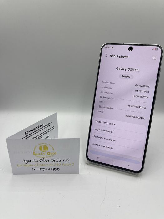 Samsung S25 FE 128GB/8GB RAM FACTURA/GARANTIE #53030