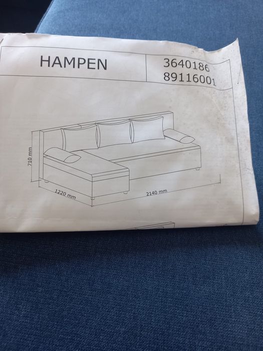 Ъглов диван HEMPEN