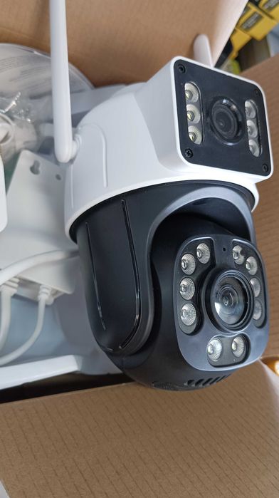 Двойна IP камера 6MP WiFi iCSee безжична нощно виждане