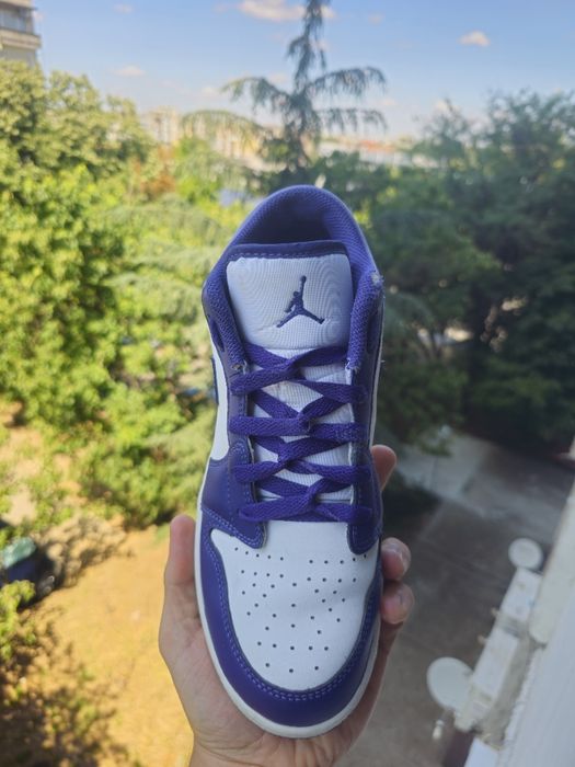 Nike Air Jordan 1 Low Sky J Purple женски/дамски лилави обувки