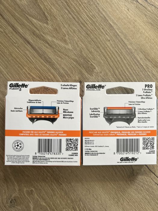 Gillette ProGlide si Fusion 5
