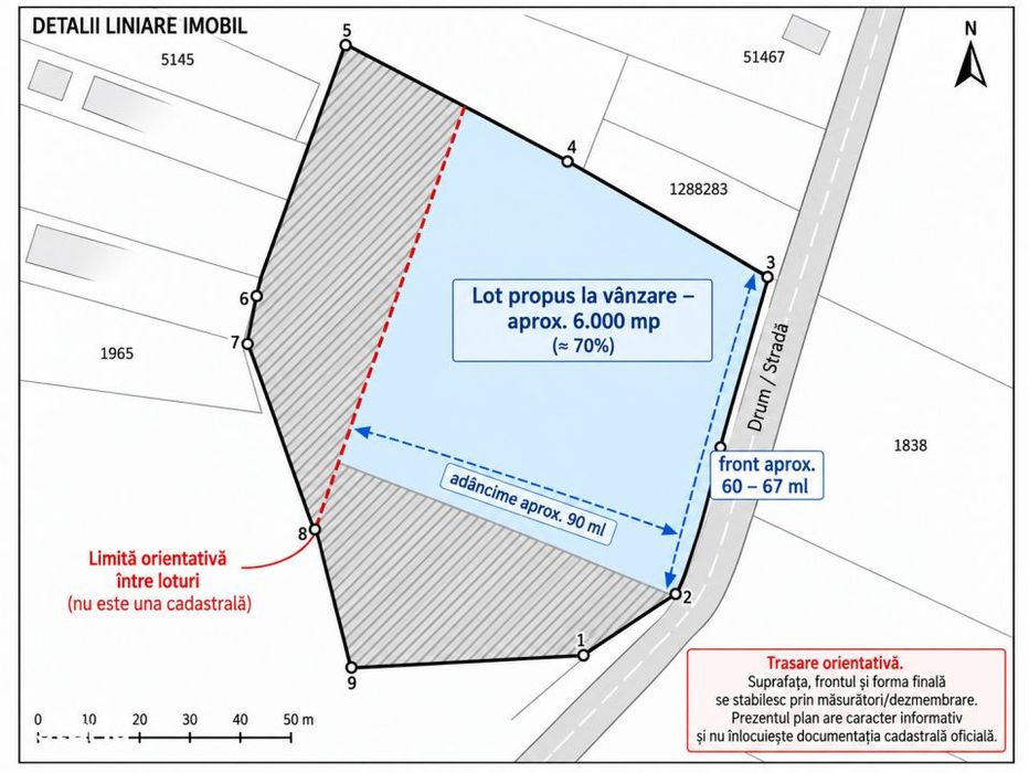 Teren intravilan 6.000 mp, Suceagu – zona linistita, aproape de
