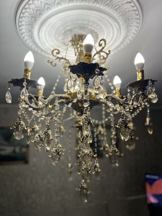 Люстра горный хрусталь