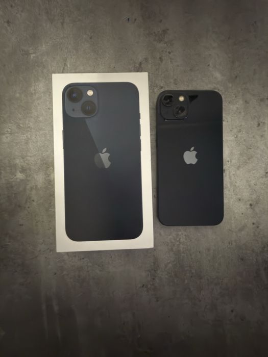 Iphone 13 128 Gb midnight blue-Vine cu husa cadou+cutie-84% baterie