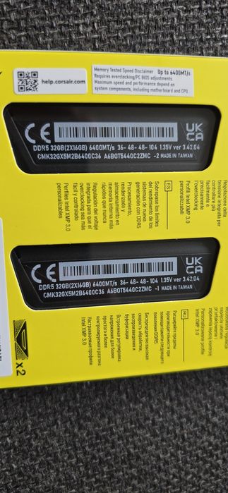 Memorie Ram Corsair Vengeance Kit 32GB DDR5 6400MHz CL36