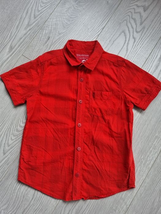 Дънкени къси гащи за момче с ризка