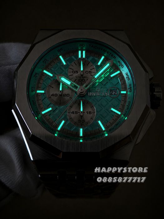 INVICTA Akula steel Turquoise dial 48 mm, Инвикта нов мъжки часовник