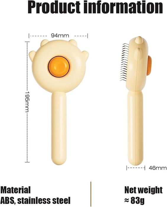 Функционална четка гребен подходящ, за ресане на котки и малки кучета