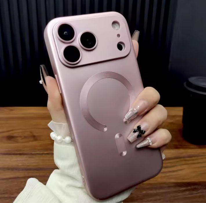 Husa Magnetica Silicon Lucioasa Slim - Iphone 17 18 PRO 17 18 PRO MAX 17 17 AIR