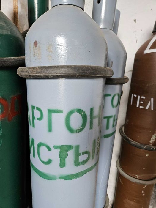 Аргон газ высокой чистоты 5.0  в 40 литровом баллоне (6.2 м3)