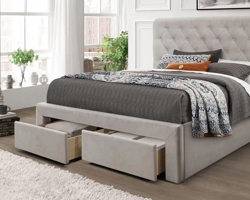 Тапицирано легло Marisol Бежово