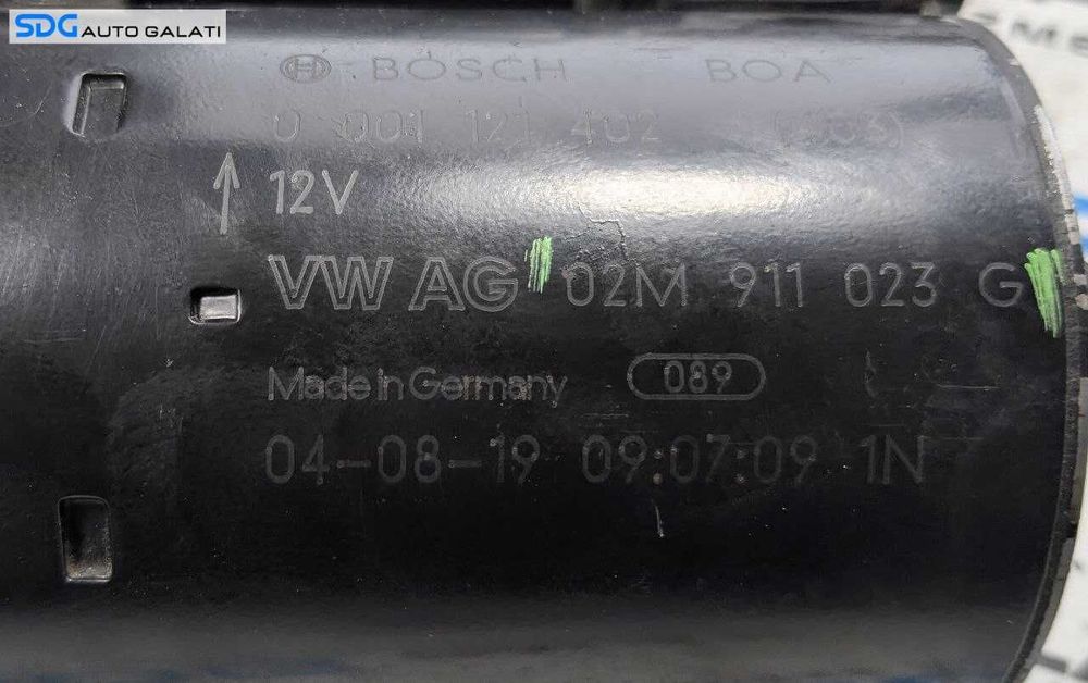 Electromotor Volkswagen Passat B7 2.0 Benzina 2010 - 2015 Cod 02M911023G [L9935]