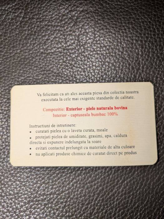 Geanta de umar din piele 100% - Barbati - NOU (geanta,borseta)