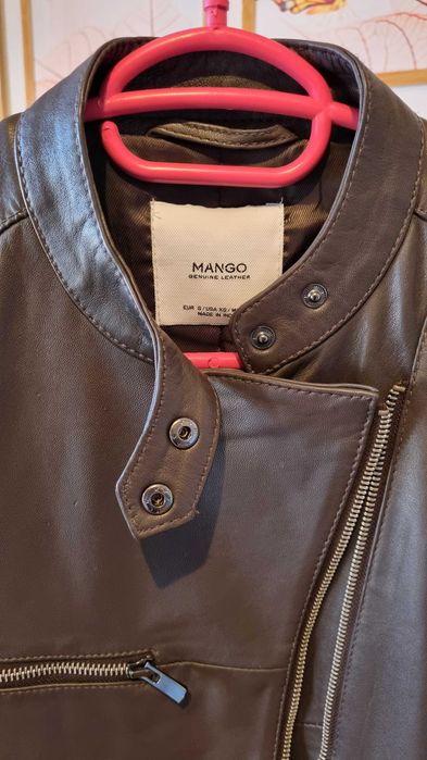 Дамско кожено яке Mango