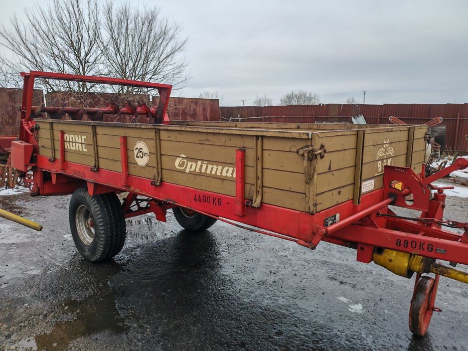 Remorcă împrăștiat gunoi MIG bălegar Krone Optimat 4.4tone