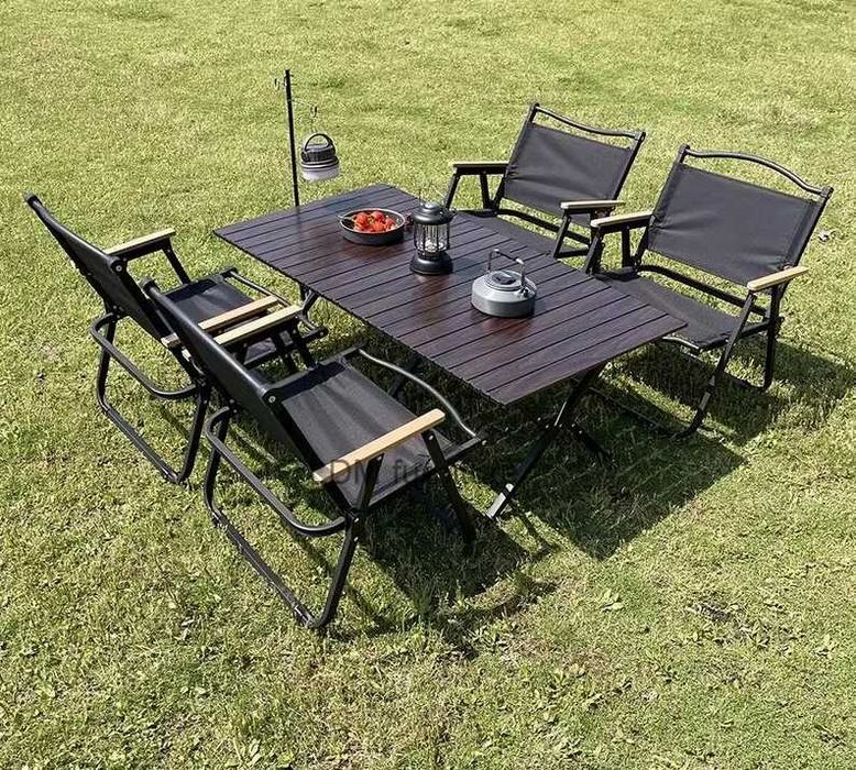 Стол складной переносной-45х90х60 см 4 штук стул-76х40х52 см Есть дост