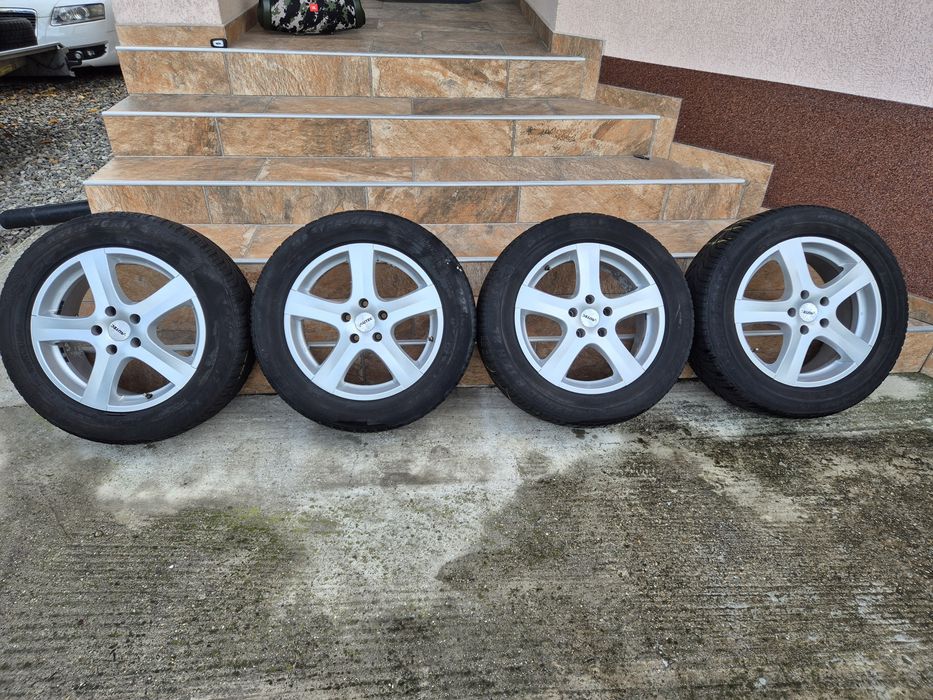 Jante Autec R17 5x114,3 cu anvelope iarna Semperit 225/60R17