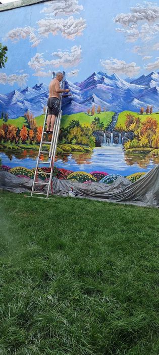 Pictura pe perete in 3d,nivel profesionist