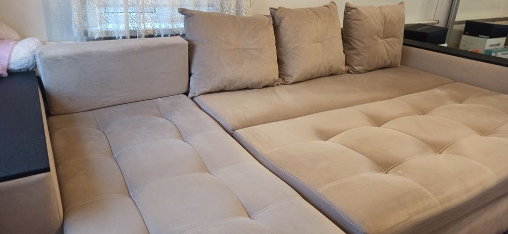 Диван кровать коричневый