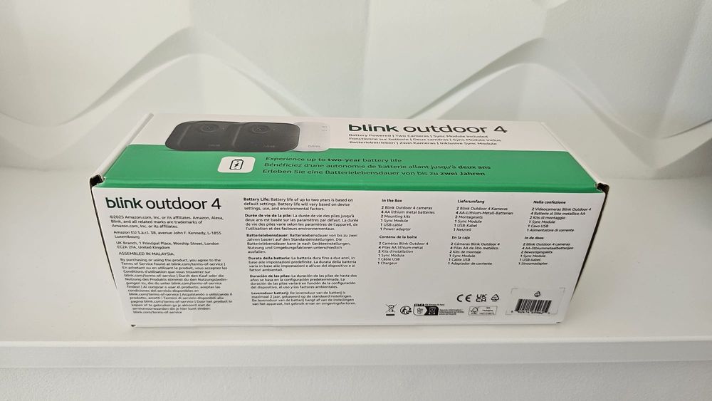 Blink Outdoor 4, Camera supraveghere Exterior, Wireless, nou, sigilat