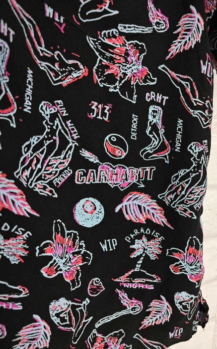 Carhartt  WIP Оригинална мъжка риза с къс ръкав размер S