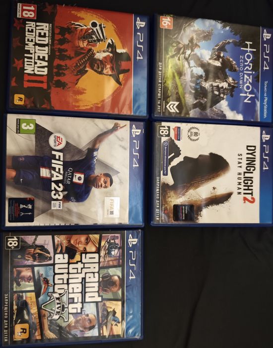 Продам диски игр на пс 4