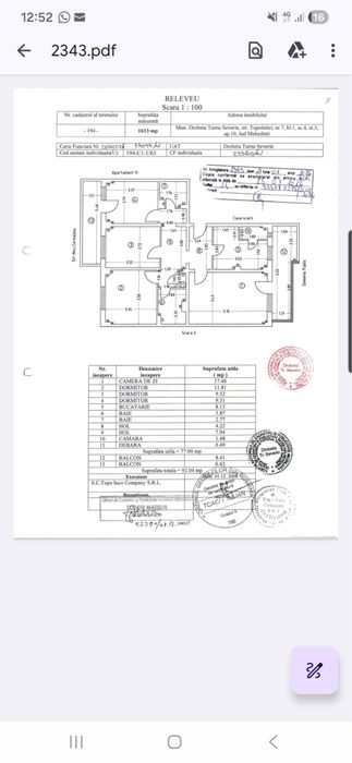 Sub 1000 E/mp - Apartament 4 camere