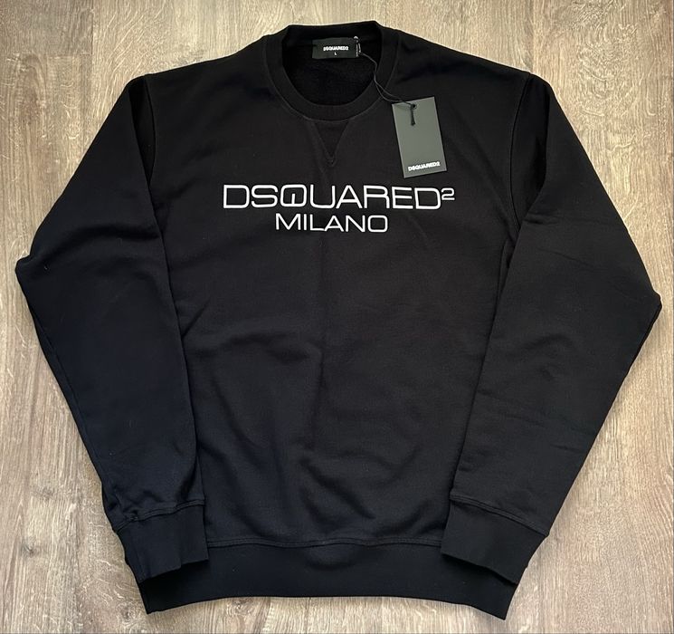 Чисто нови оригинални суитшърти DSQUARED2 Milano Crewneck – Черен и Червен