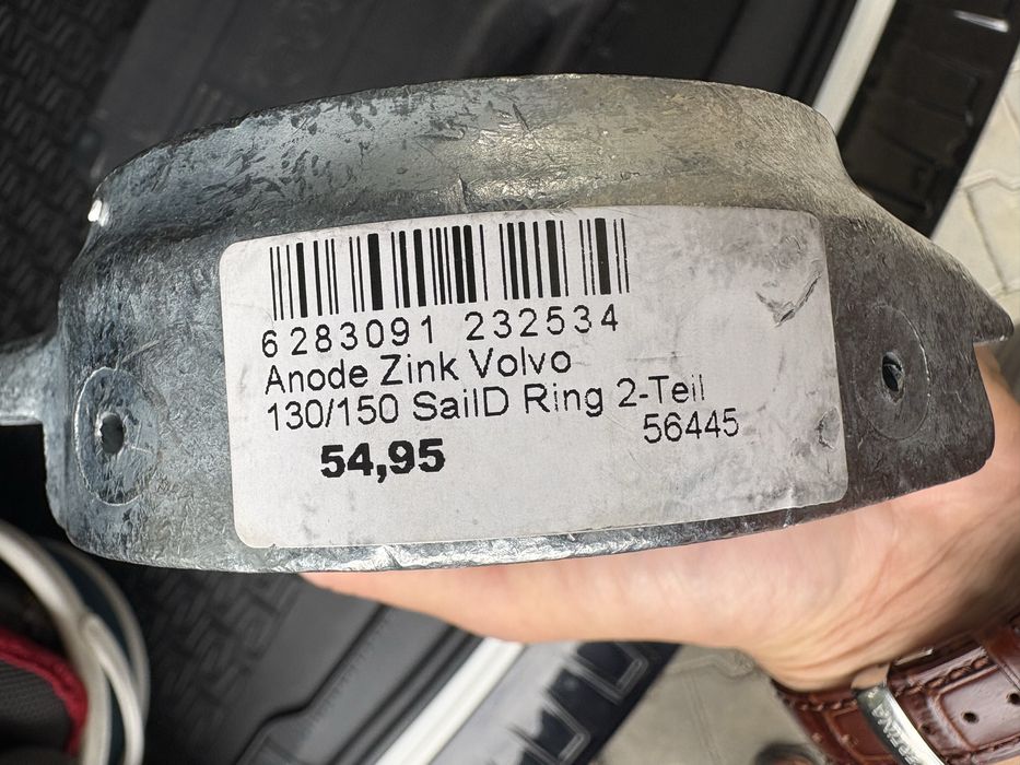 Анод (ЦИНК) за VOLVO penta 130/150 sail drive
