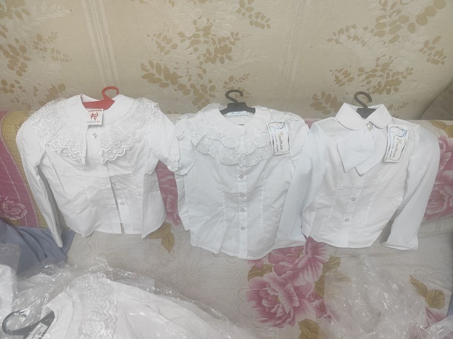Блузки белые школьные