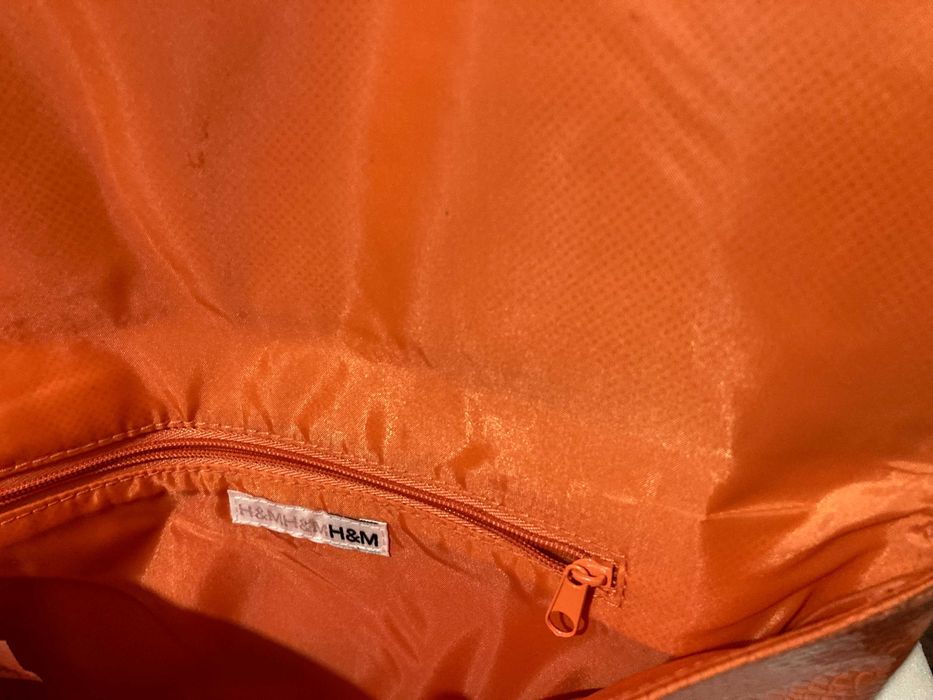Дамска ретро чанта H&M оранжева / Чанта лъч H&M/ оранжева чантичка