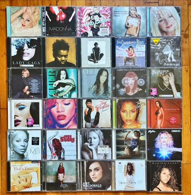 Lot CD orig: Thalia, ABBA, Melua, N. Jones, Madonna, Carey, Shakira, Estefan, Lopez..