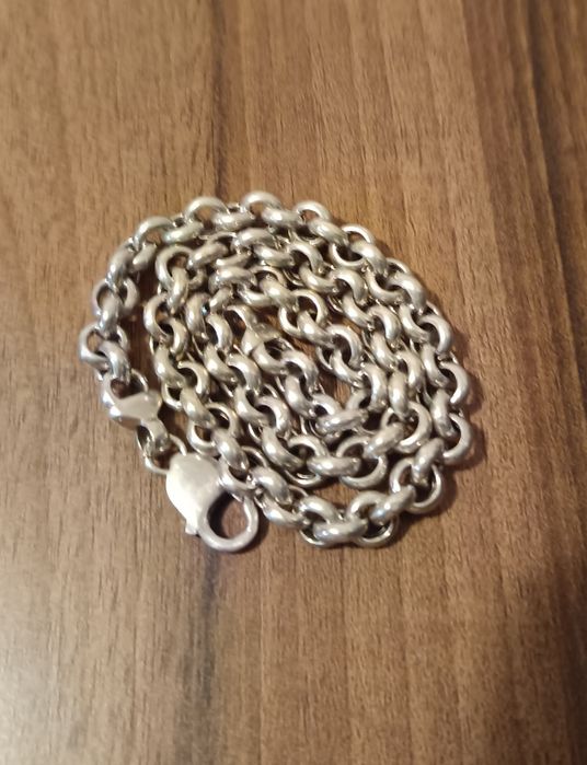 Сребърен синджир-38 гр!