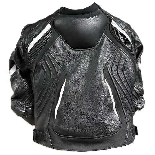 Кожено мото яке MotoGp black/white