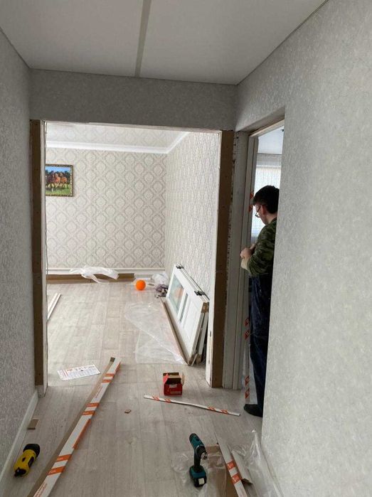 Установка дверей.